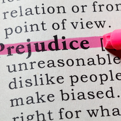 photo of dictionary explanation of word 'prejudice'